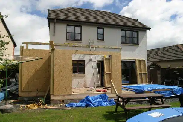 Construction d'une extension de maison